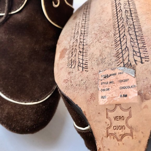 NASCAR Official Shoe Brown Suede Wedge Lace-Up - Picture 10 of 13